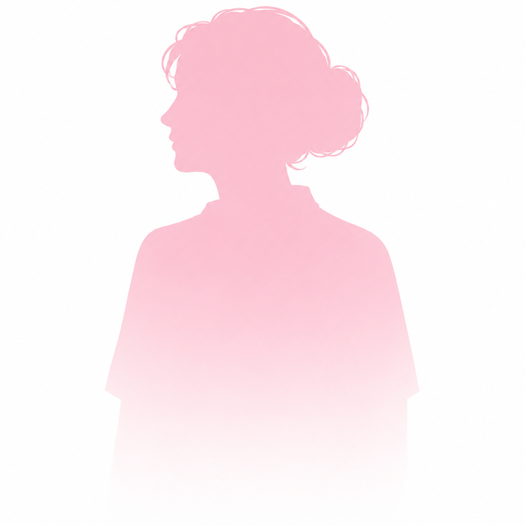 女性セラピストのシルエット